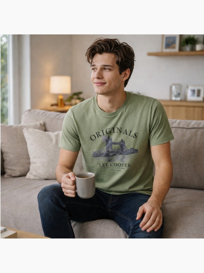 Lee Cooper - Camiseta hombre Verde - Kiabi