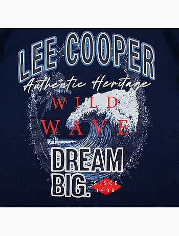 Lee Cooper - Camiseta infantil de manga corta con estilo dinámico