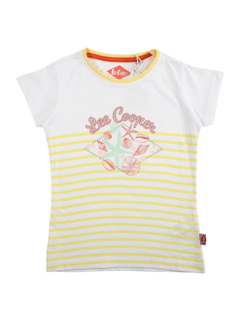 Lee Cooper - Camiseta manga corta niña Amarillo - Kiabi
