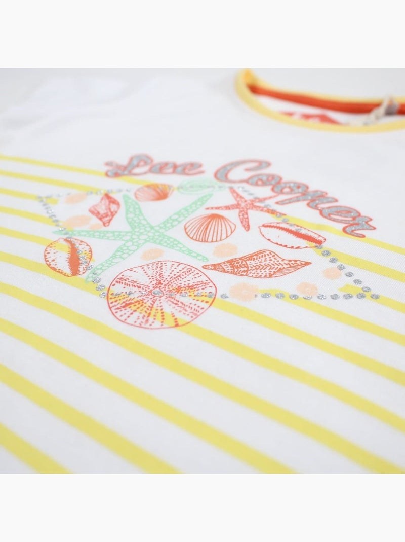 Lee Cooper - Camiseta manga corta niña Amarillo - Kiabi