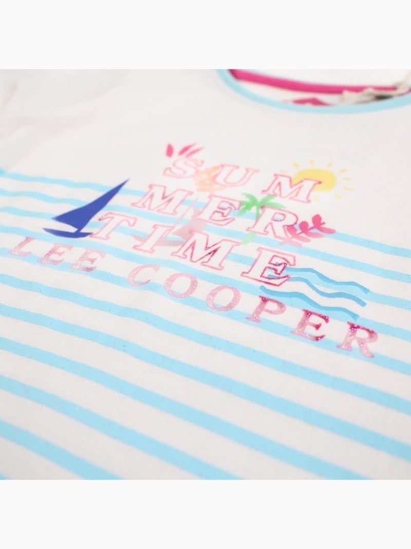 Lee Cooper - Camiseta manga corta niña Azul - Kiabi