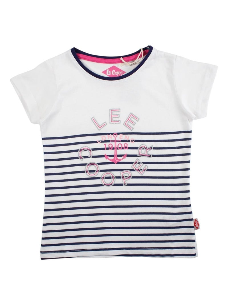 Lee Cooper - Camiseta manga corta niña Azul marino - Kiabi