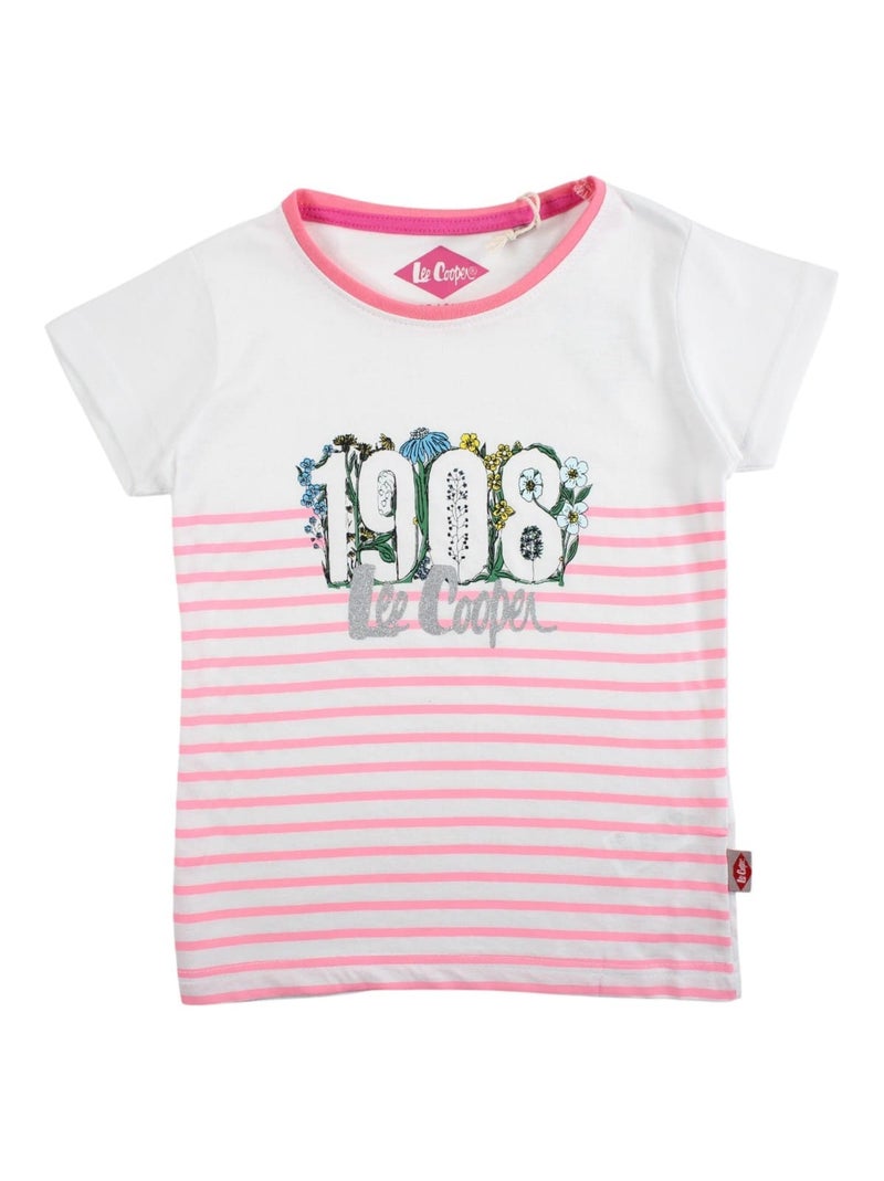 Lee Cooper - Camiseta manga corta niña Rosa - Kiabi