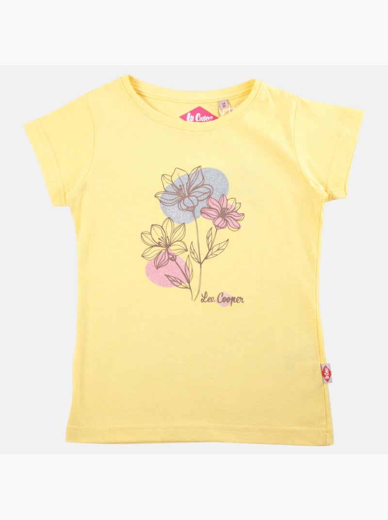 Lee Cooper - Camiseta niña de manga corta Amarillo - Kiabi