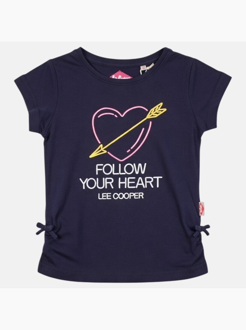 Lee Cooper - Camiseta niña de manga corta Azul marino - Kiabi