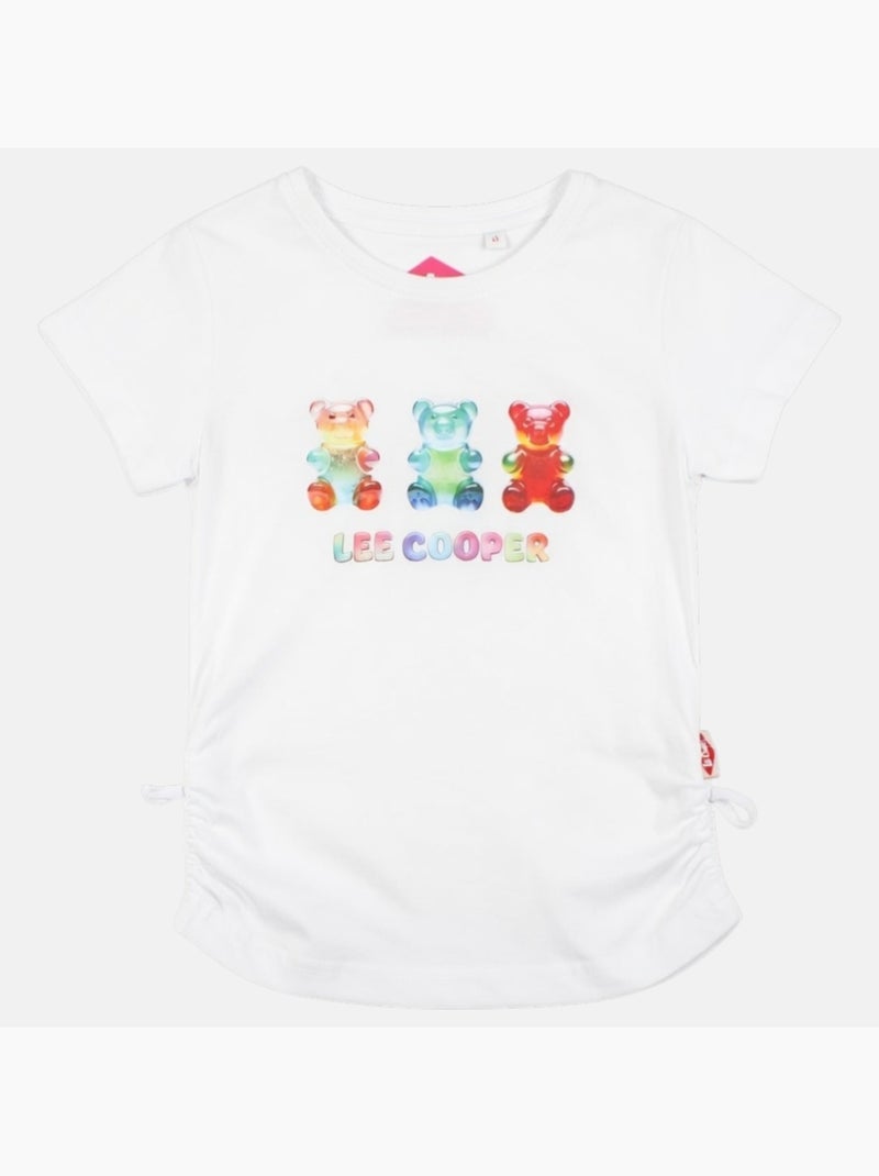 Lee Cooper - Camiseta niña de manga corta Blanco - Kiabi