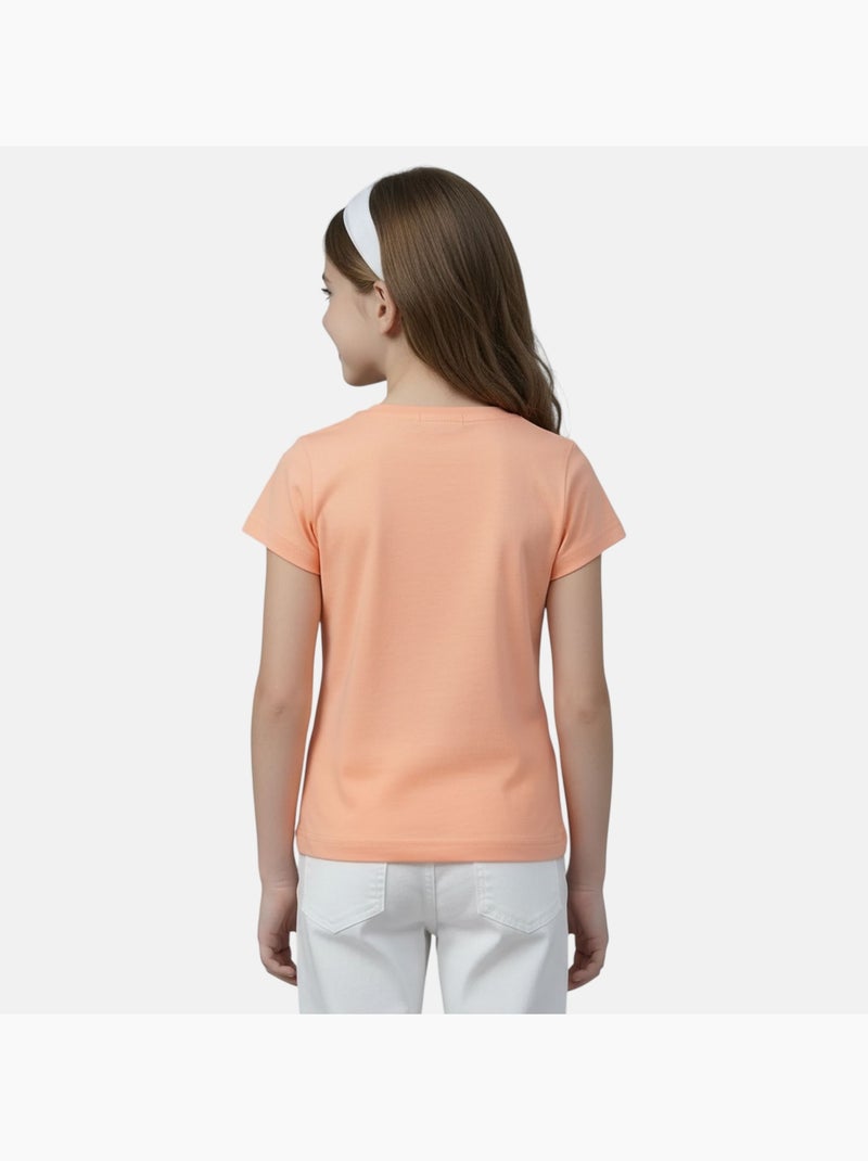 Lee Cooper - Camiseta niña de manga corta Naranja - Kiabi