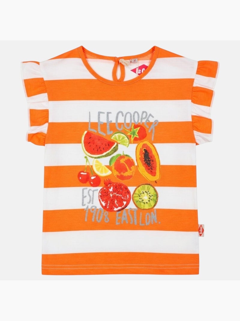 Lee Cooper - Camiseta niña de manga corta Naranja - Kiabi