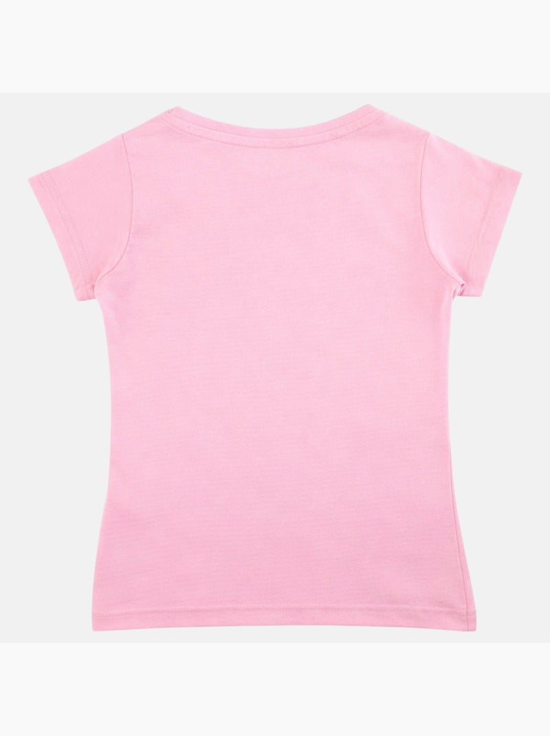 Lee Cooper - Camiseta niña de manga corta Rosa claro - Kiabi