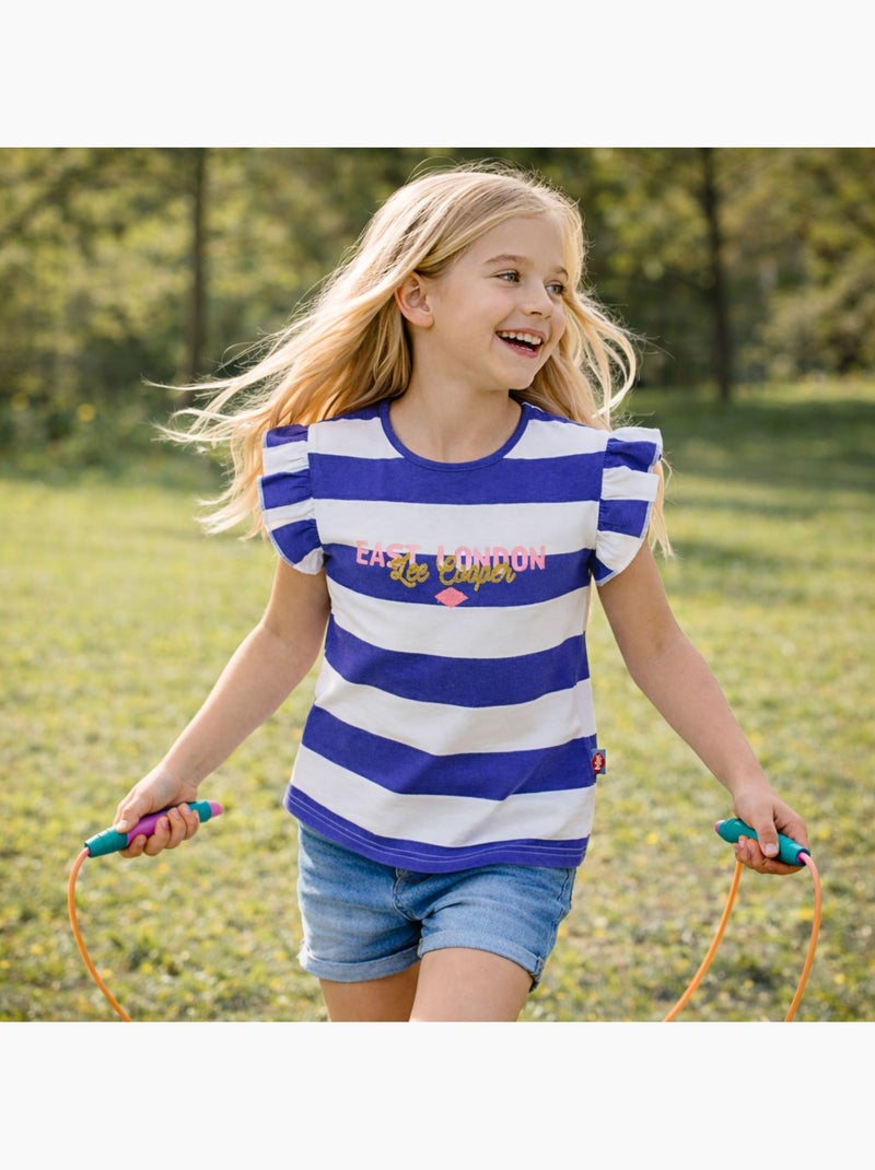 Lee Cooper - Camiseta niña de manga corta Violeta - Kiabi