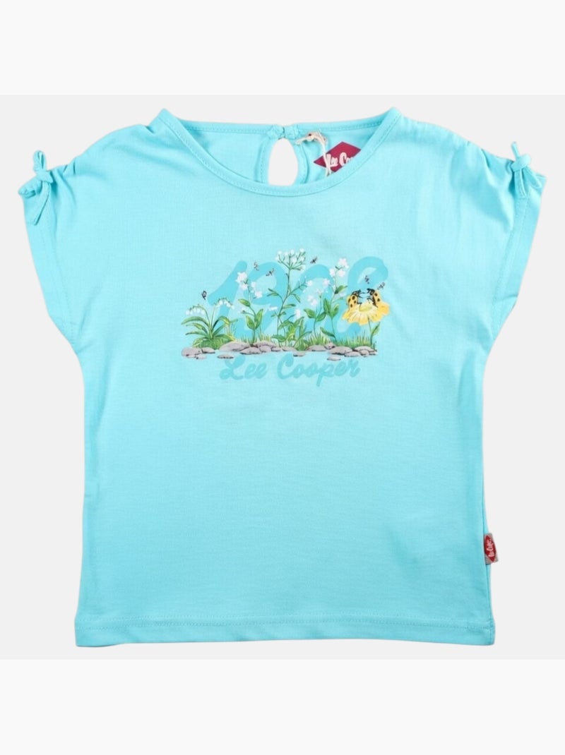 Lee Cooper - Camiseta niña manga corta Azul - Kiabi