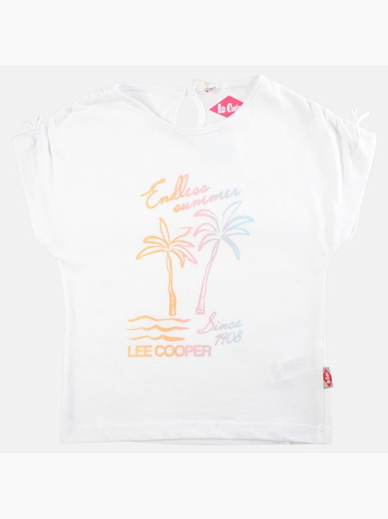Lee Cooper - Camiseta niña manga corta Blanco - Kiabi