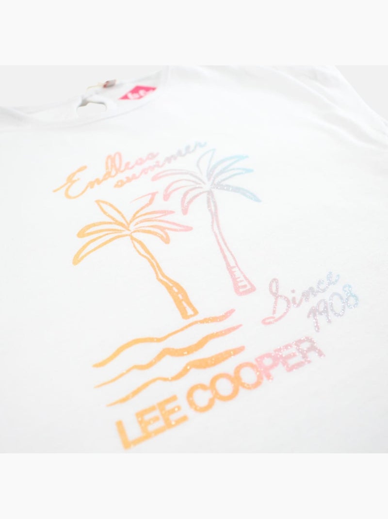 Lee Cooper - Camiseta niña manga corta Blanco - Kiabi