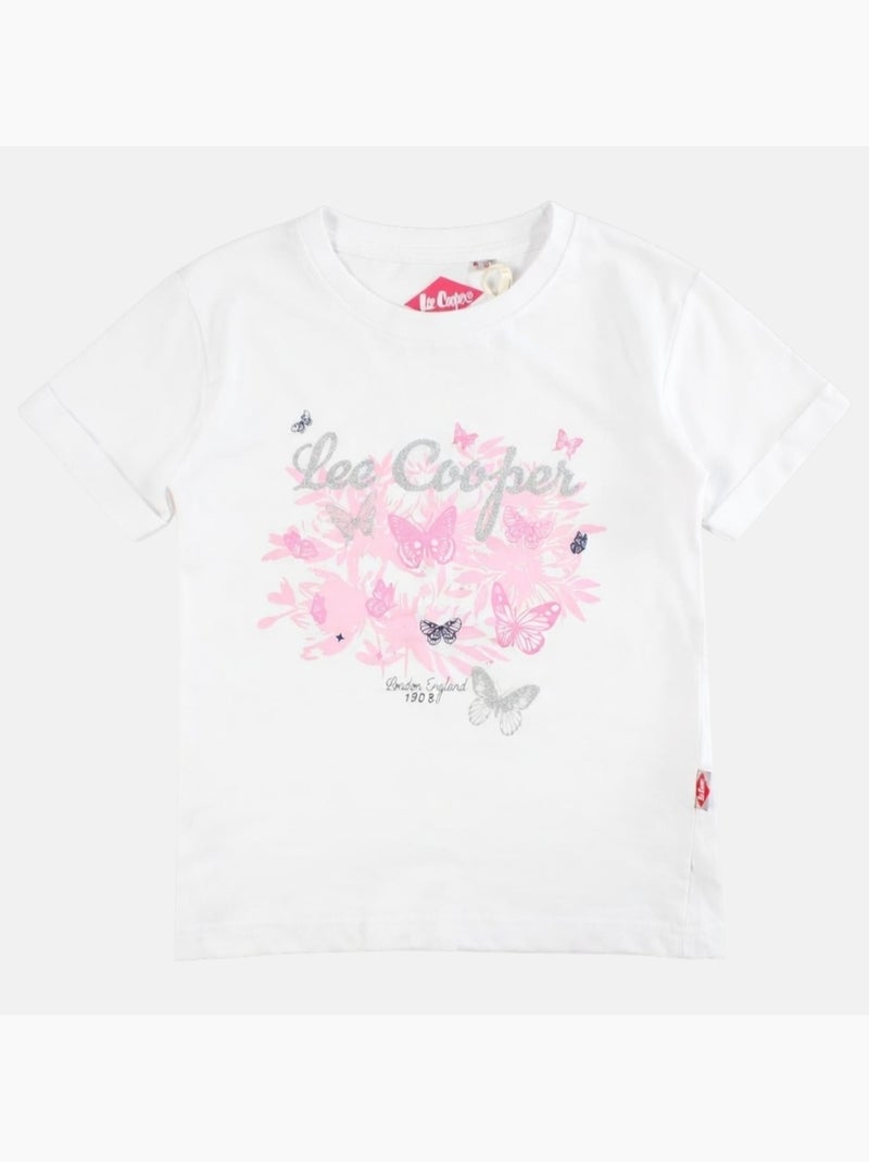 Lee Cooper - Camiseta niña manga corta Blanco - Kiabi