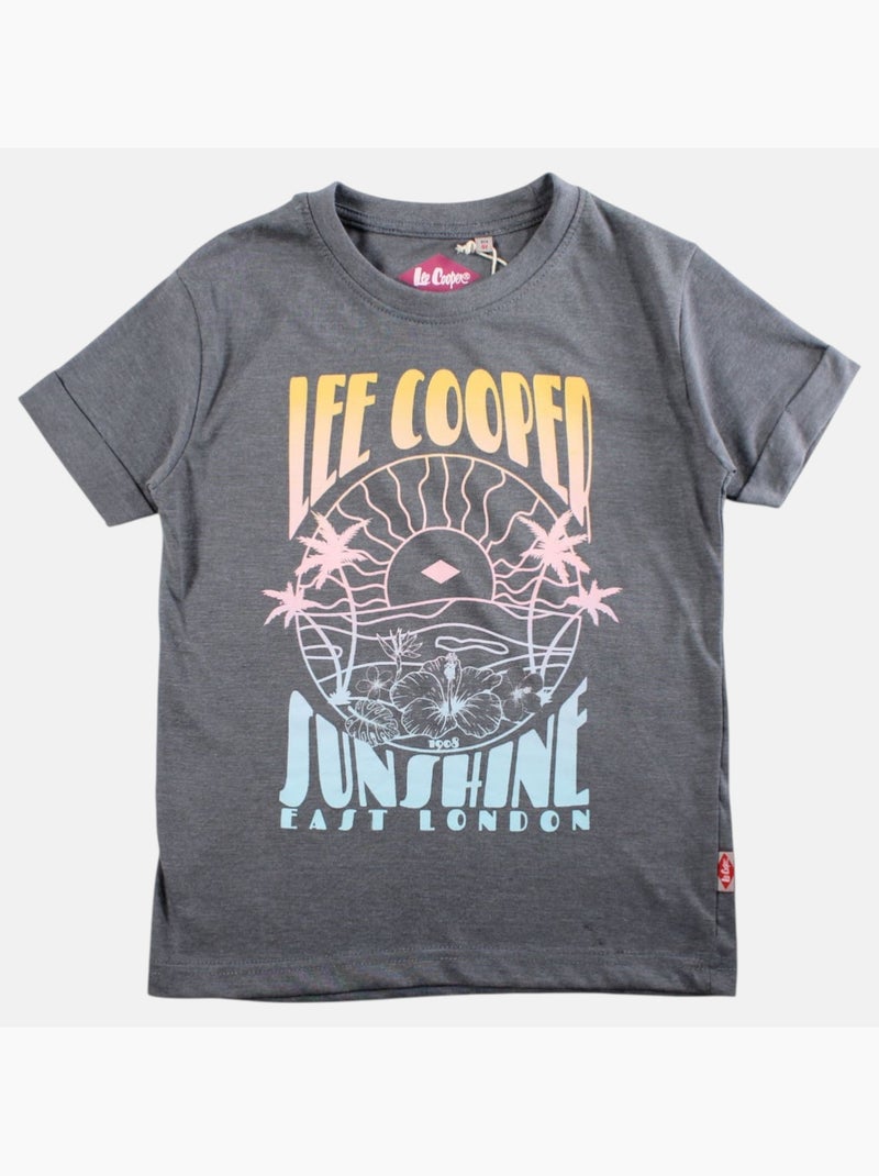 Lee Cooper - Camiseta niña manga corta Gris - Kiabi