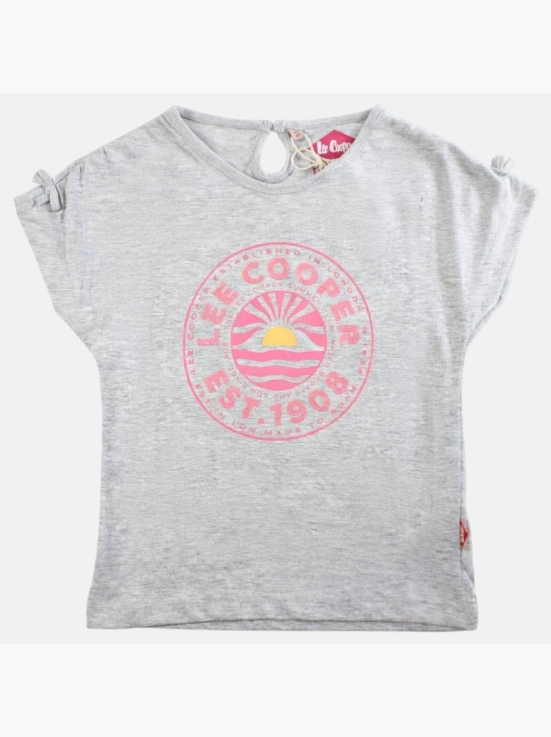 Lee Cooper - Camiseta niña manga corta Lee Coope Gris - Kiabi