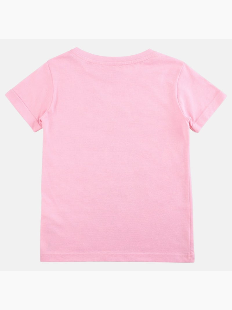 Lee Cooper - Camiseta niña manga corta Rosa claro - Kiabi