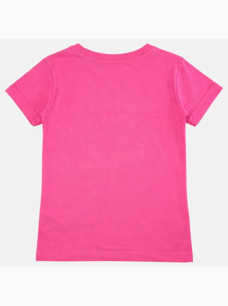 Lee Cooper - Camiseta niña manga corta Rosa fucsia - Kiabi