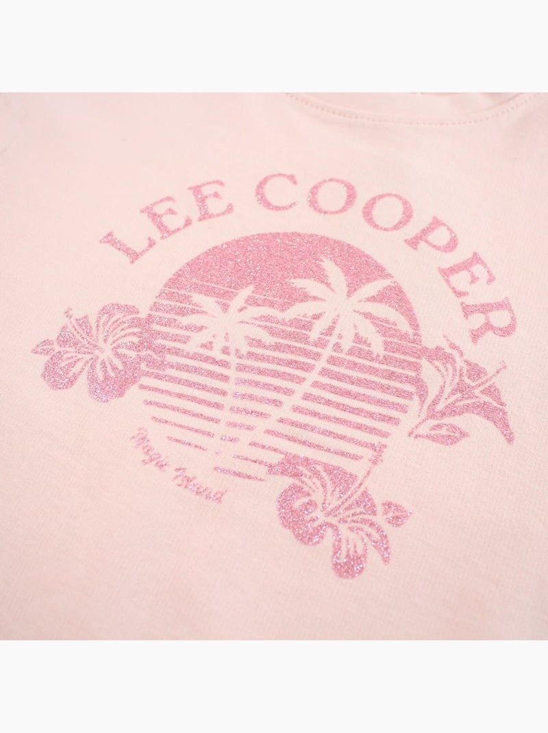 Lee Cooper - Camiseta niña manga corta Rosa - Kiabi