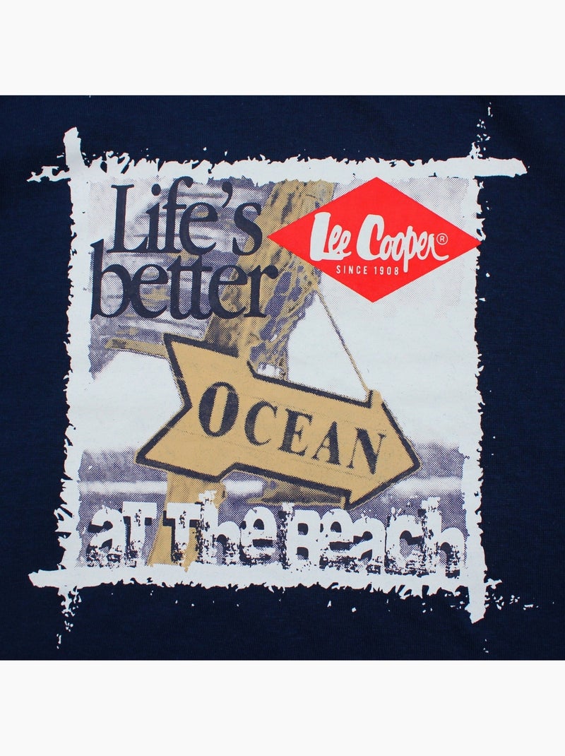 Lee Cooper - Camiseta niño de manga corta Azul marino - Kiabi