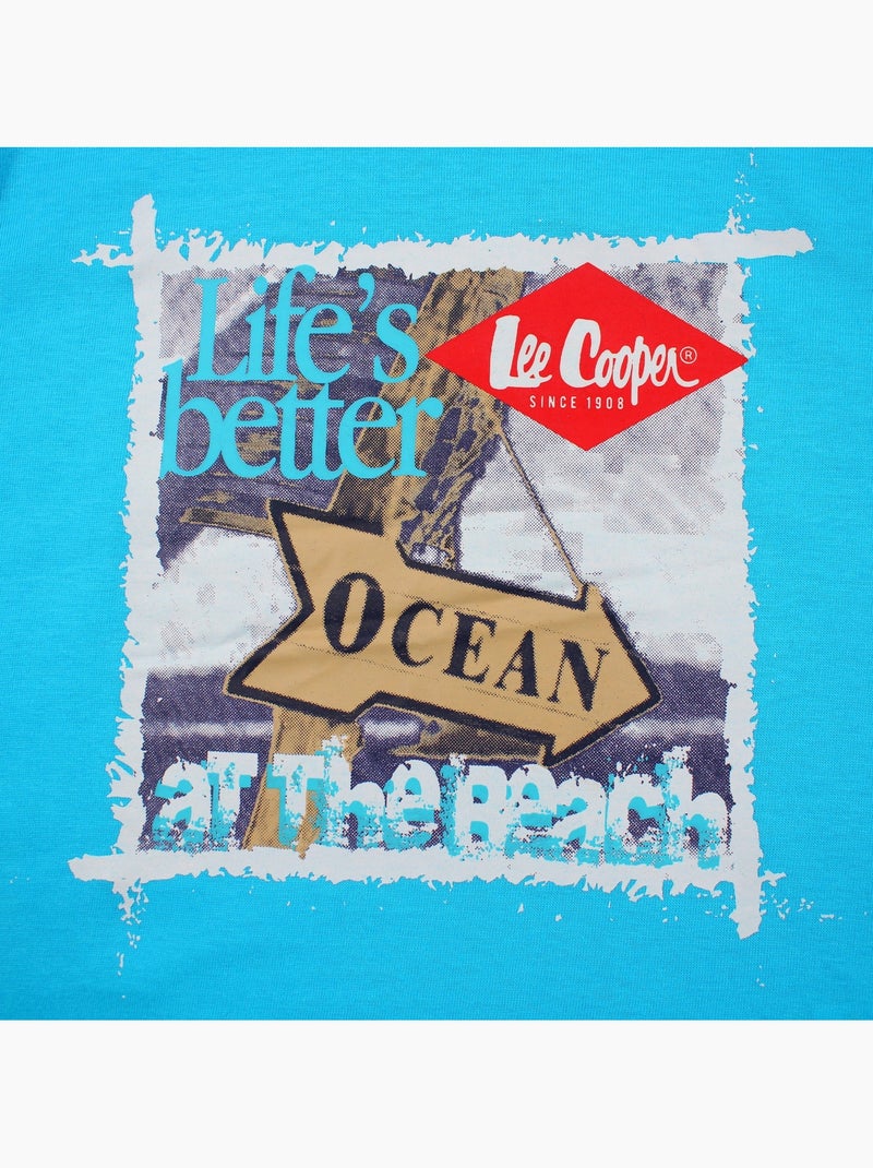 Lee Cooper - Camiseta niño de manga corta Azul - Kiabi