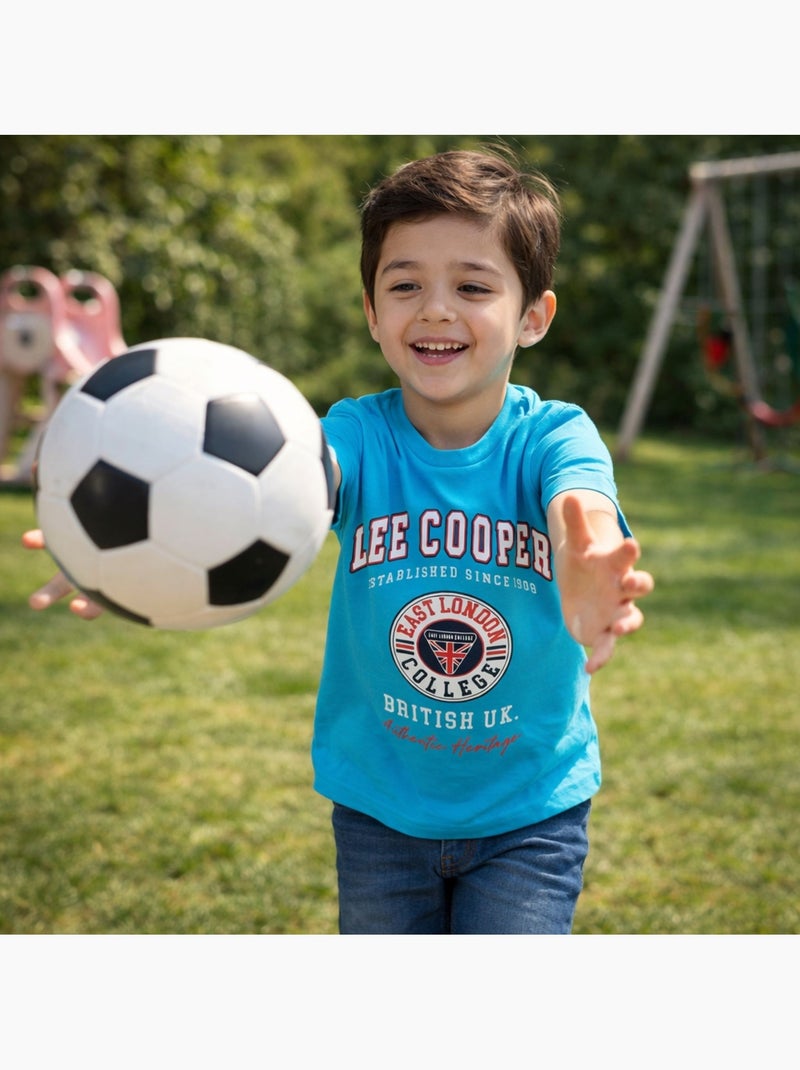 Lee Cooper - Camiseta niño de manga corta Azul - Kiabi
