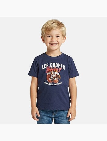 Lee Cooper - Camiseta niño de manga corta con estampado boxing club