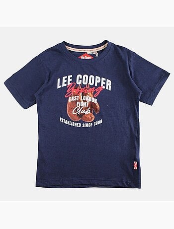 Lee Cooper - Camiseta niño de manga corta con estampado boxing club
