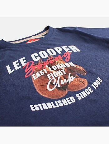 Lee Cooper - Camiseta niño de manga corta con estampado boxing club