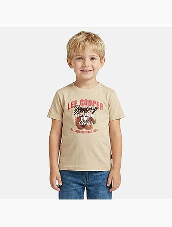 Lee Cooper - Camiseta niño de manga corta con estampado boxing club