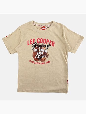 Lee Cooper - Camiseta niño de manga corta con estampado boxing club