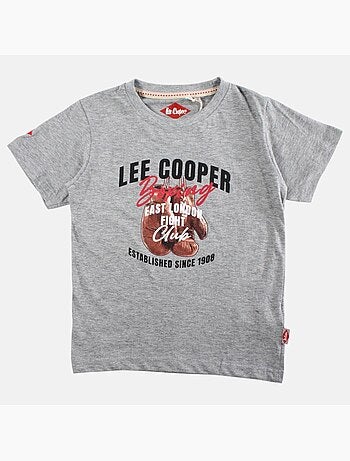 Lee Cooper - Camiseta niño de manga corta con estampado boxing club