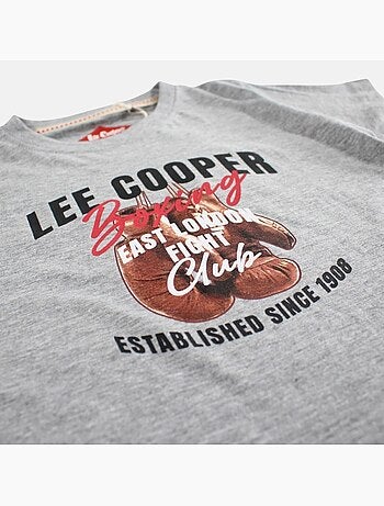 Lee Cooper - Camiseta niño de manga corta con estampado boxing club