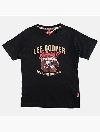 Lee Cooper - Camiseta niño de manga corta con estampado boxing club
