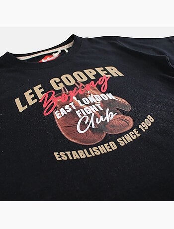 Lee Cooper - Camiseta niño de manga corta con estampado boxing club
