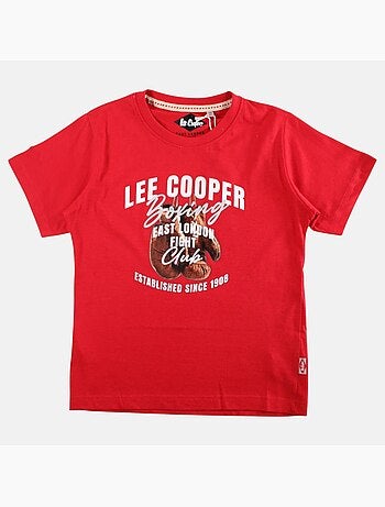 Lee Cooper - Camiseta niño de manga corta con estampado boxing club