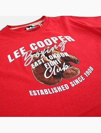 Lee Cooper - Camiseta niño de manga corta con estampado boxing club