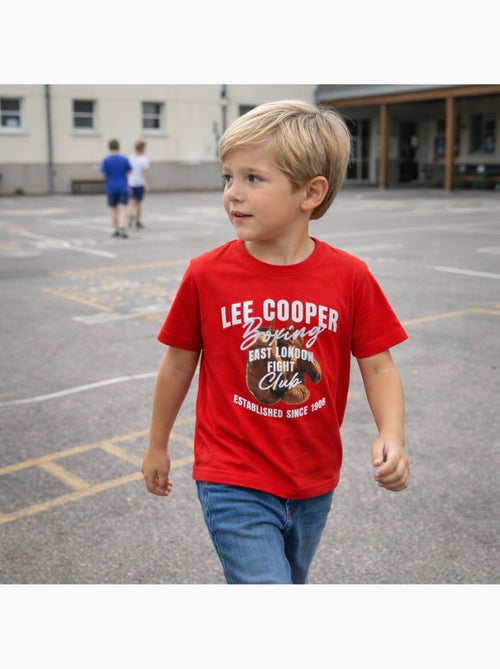Lee Cooper - Camiseta niño de manga corta con estampado boxing club - Kiabi