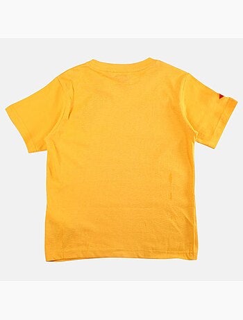 Lee Cooper - Camiseta niño de manga corta con estampado denim brand