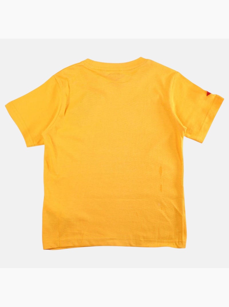 Lee Cooper - Camiseta niño de manga corta con estampado denim brand Amarillo - Kiabi