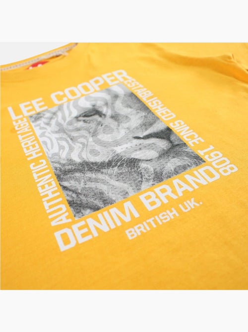 Lee Cooper - Camiseta niño de manga corta con estampado denim brand - Kiabi