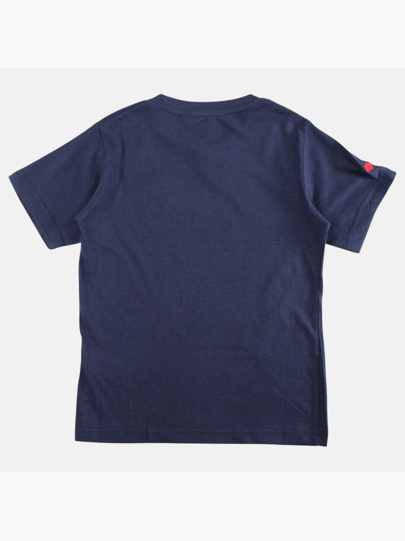 Lee Cooper - Camiseta niño de manga corta con estampado denim brand Azul marino - Kiabi