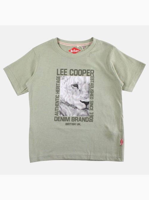 Lee Cooper - Camiseta niño de manga corta con estampado denim brand - Kiabi