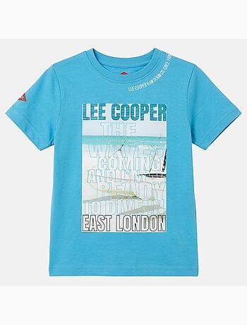 Lee Cooper - Camiseta niño de manga corta con estampado East London