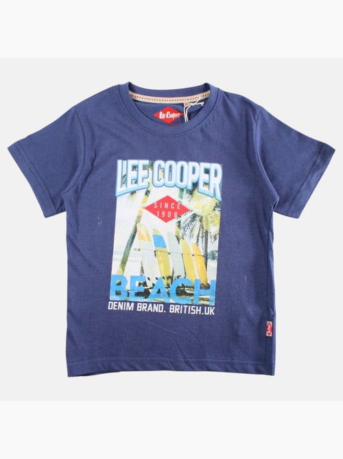Lee Cooper - Camiseta niño de manga corta con estampado playa - Kiabi