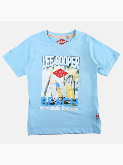 Lee Cooper - Camiseta niño de manga corta con estampado playa - Kiabi