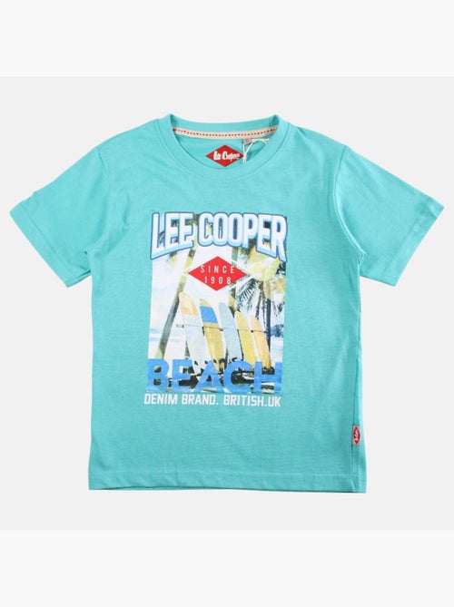 Lee Cooper - Camiseta niño de manga corta con estampado playa - Kiabi