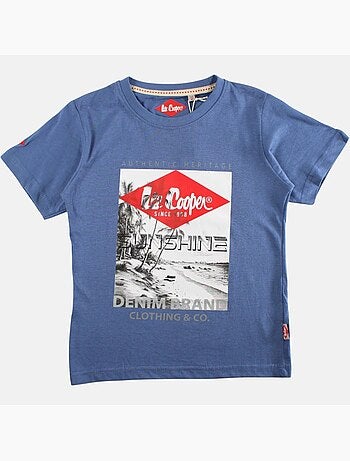 Lee Cooper - Camiseta niño de manga corta con estampado sunshine