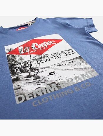 Lee Cooper - Camiseta niño de manga corta con estampado sunshine