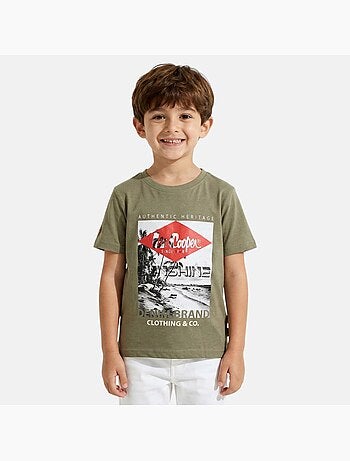 Lee Cooper - Camiseta niño de manga corta con estampado sunshine